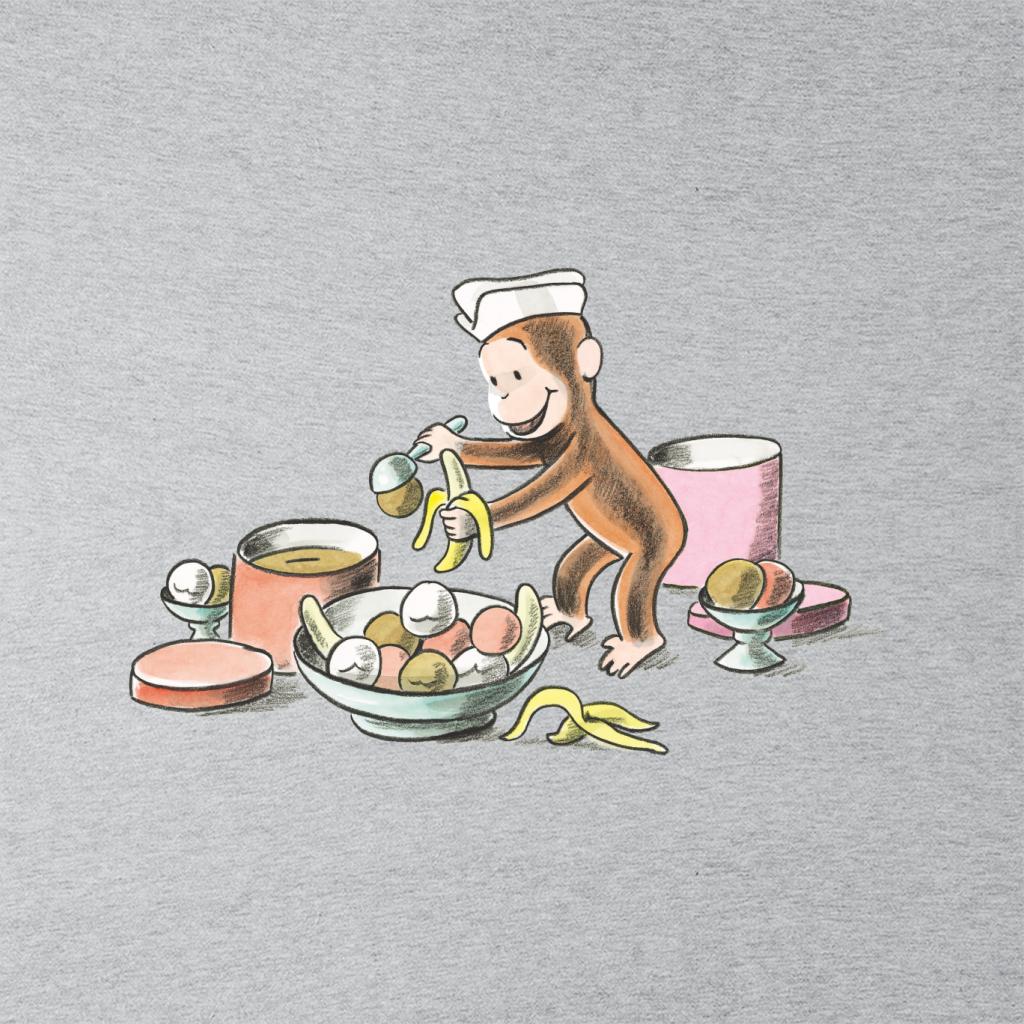 Curious George Ice Cream And Bananas Men's T-Shirt-ALL + EVERY