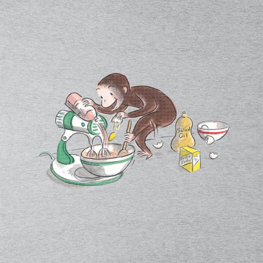 Curious George Cooking Men's T-Shirt-ALL + EVERY