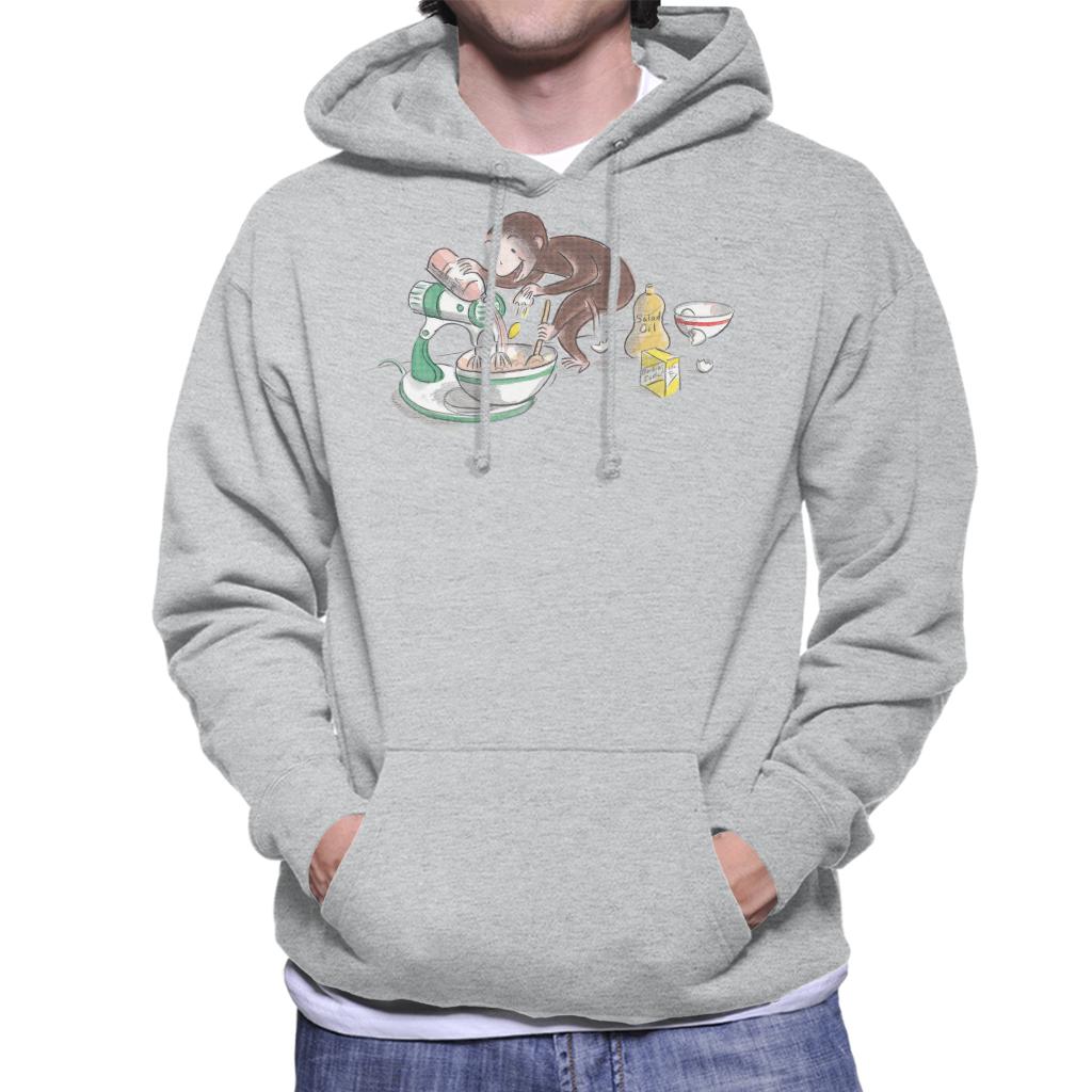 Curious George Cooking Men's Hooded Sweatshirt-ALL + EVERY