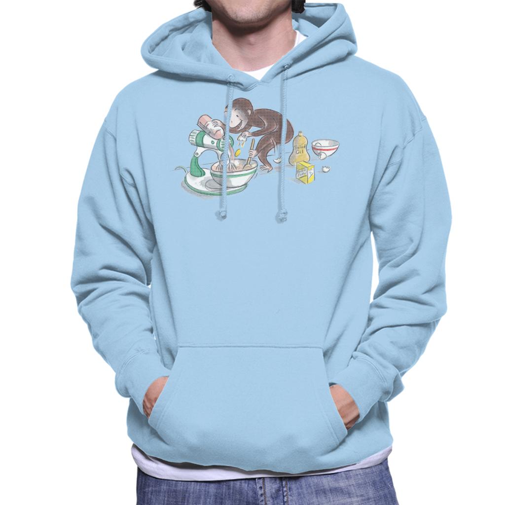 Curious George Cooking Men's Hooded Sweatshirt-ALL + EVERY