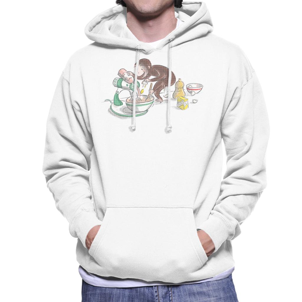 Curious George Cooking Men's Hooded Sweatshirt-ALL + EVERY