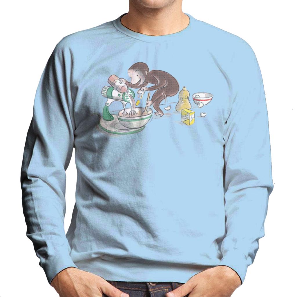 Curious George Cooking Men's Sweatshirt-ALL + EVERY