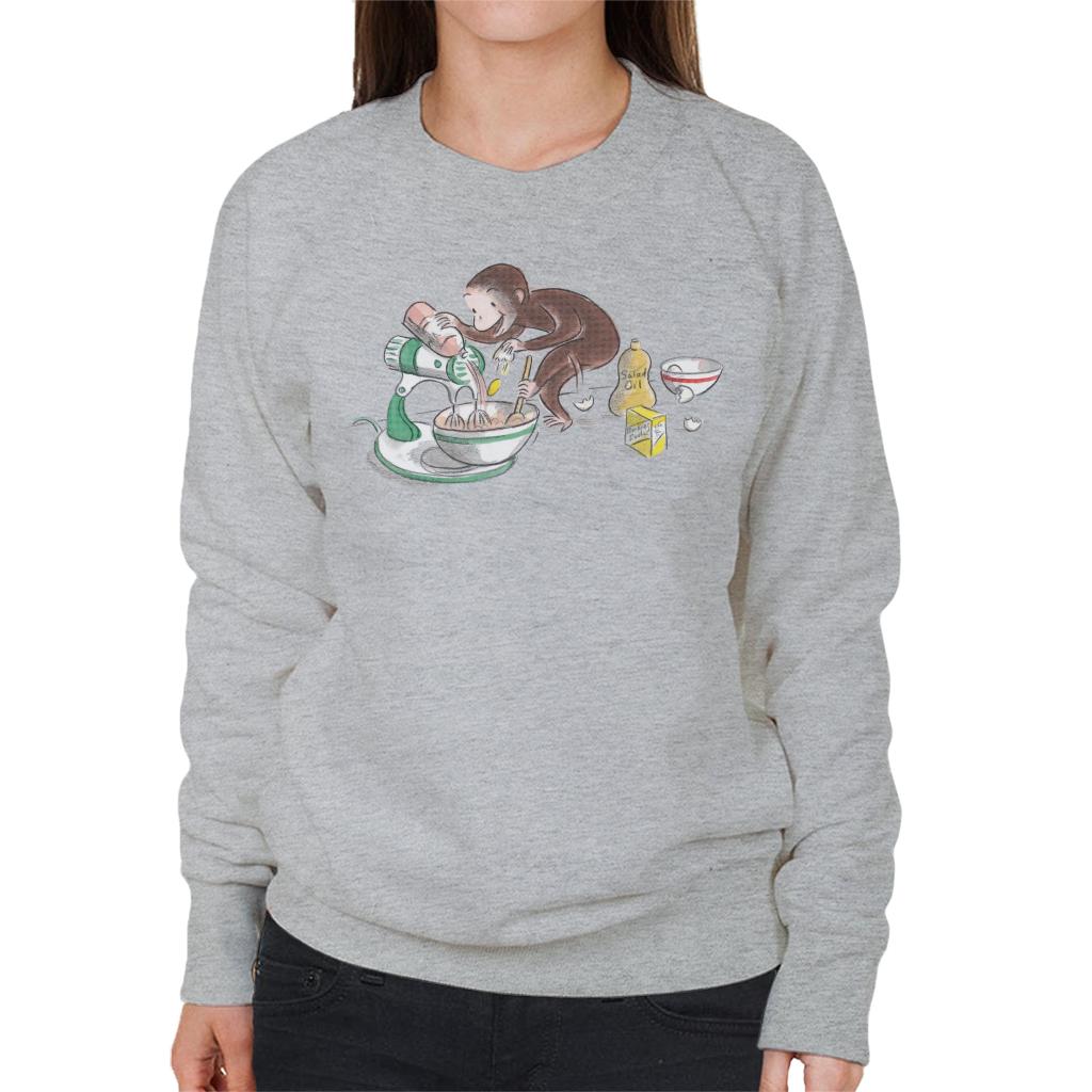 Curious George Cooking Women's Sweatshirt-ALL + EVERY