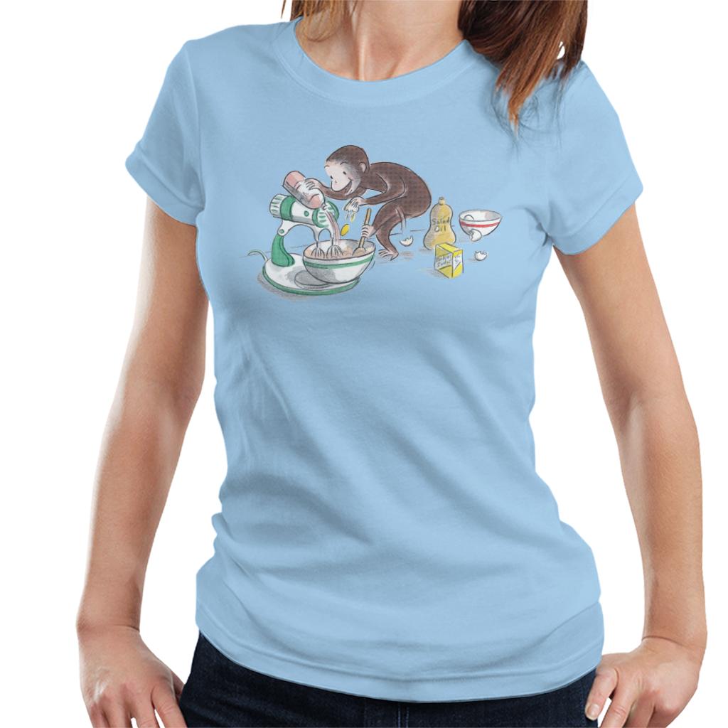 Curious George Cooking Women's T-Shirt-ALL + EVERY