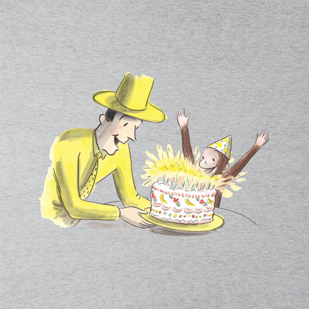 Curious George Birthday Cake Men's T-Shirt-ALL + EVERY