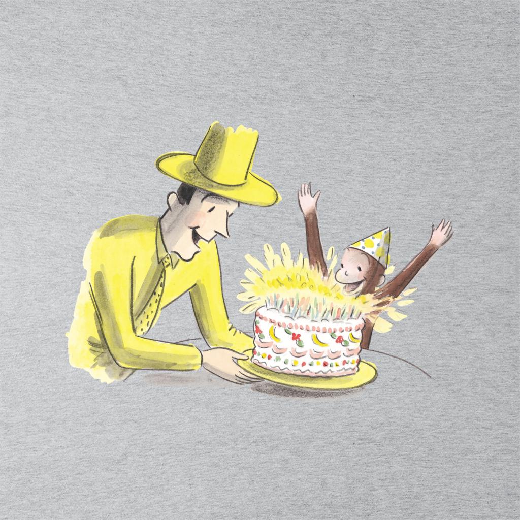 Curious George Birthday Cake Men's Sweatshirt-ALL + EVERY