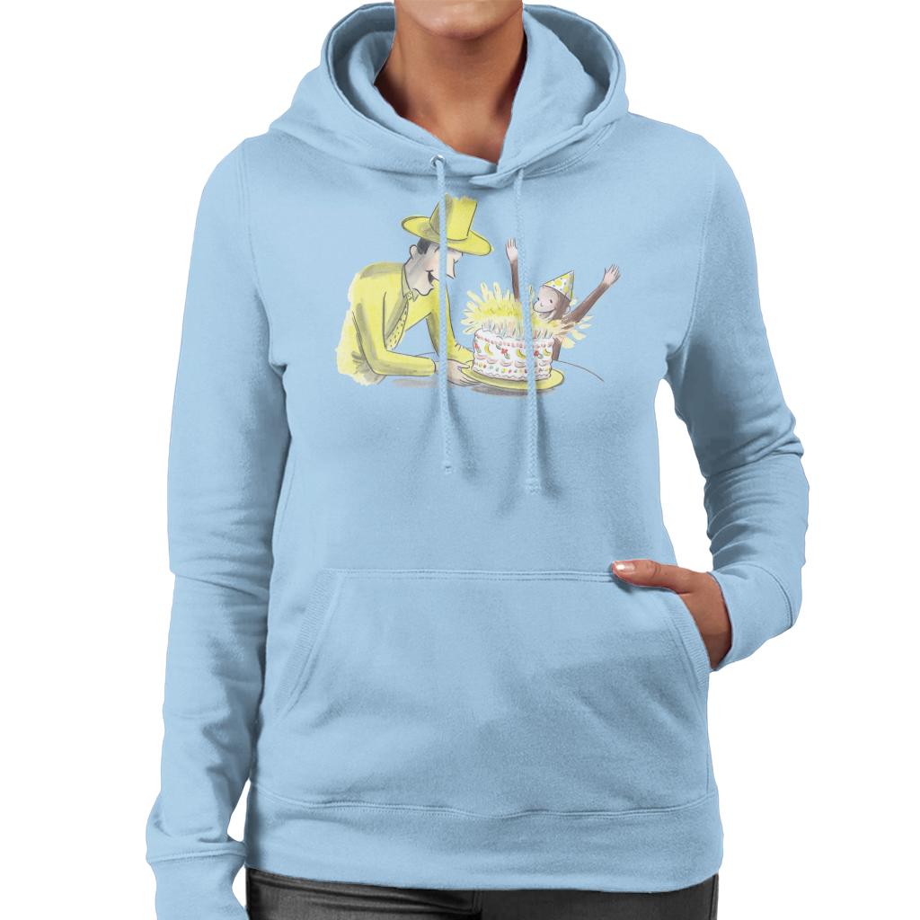 Curious George Birthday Cake Women's Hooded Sweatshirt-ALL + EVERY