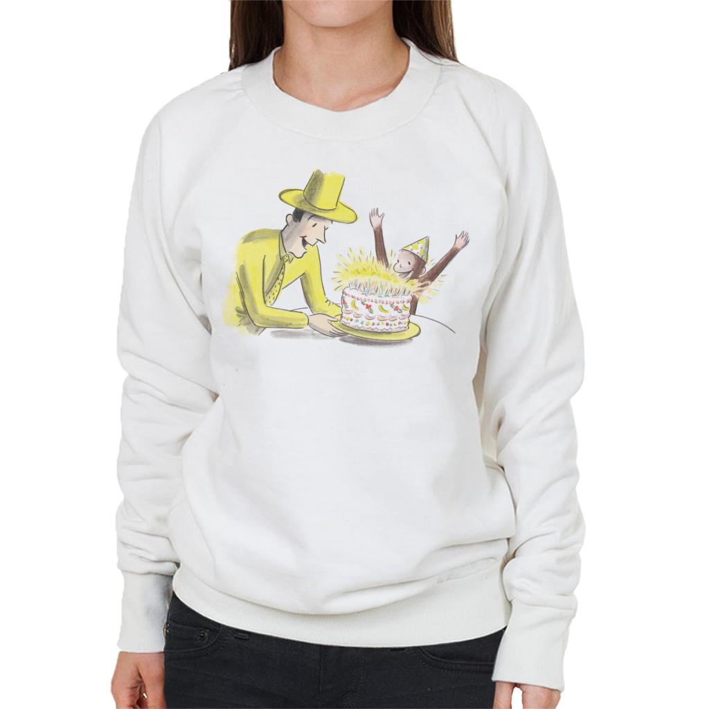 Curious George Birthday Cake Women's Sweatshirt-ALL + EVERY