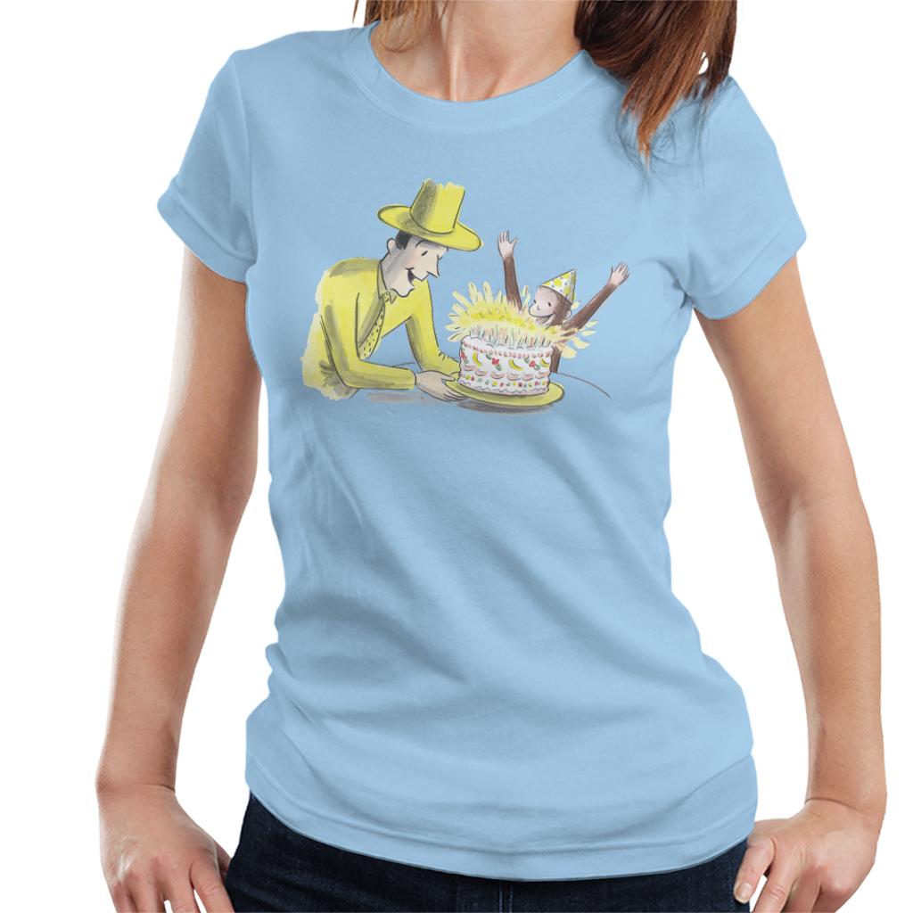 Curious George Birthday Cake Women's T-Shirt-ALL + EVERY