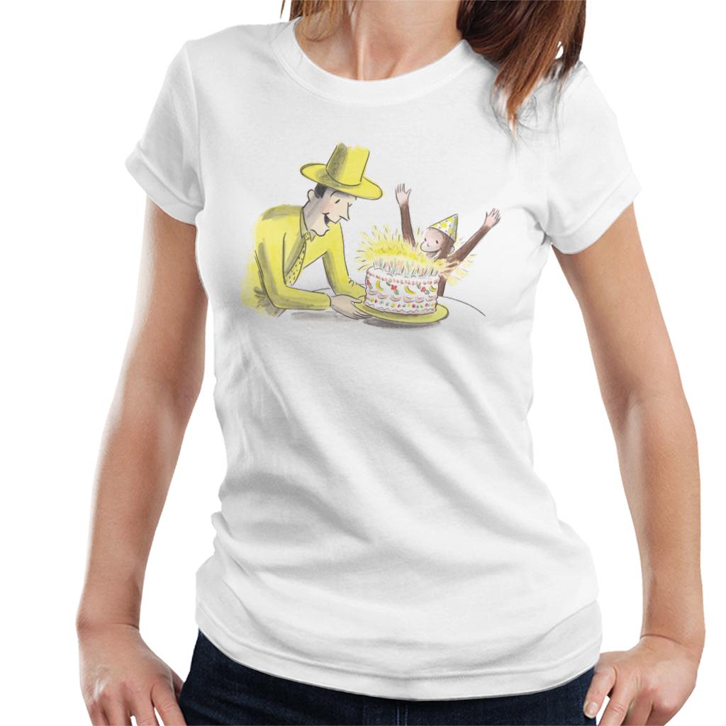 Curious George Birthday Cake Women's T-Shirt-ALL + EVERY