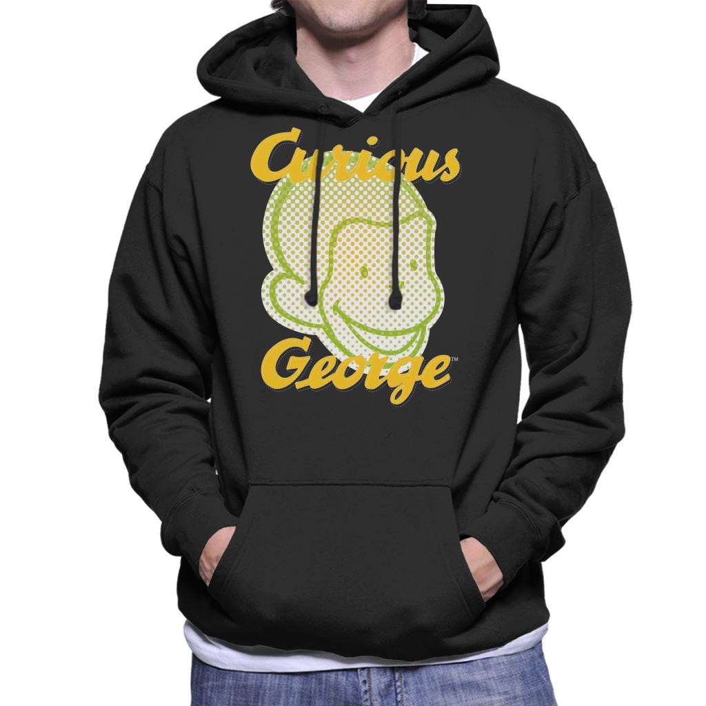 Curious George Face Logo Men's Hooded Sweatshirt-ALL + EVERY