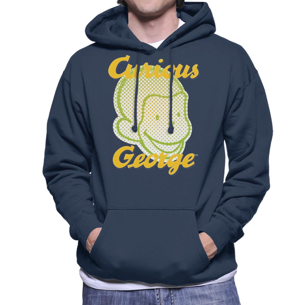 Curious George Face Logo Men's Hooded Sweatshirt-ALL + EVERY