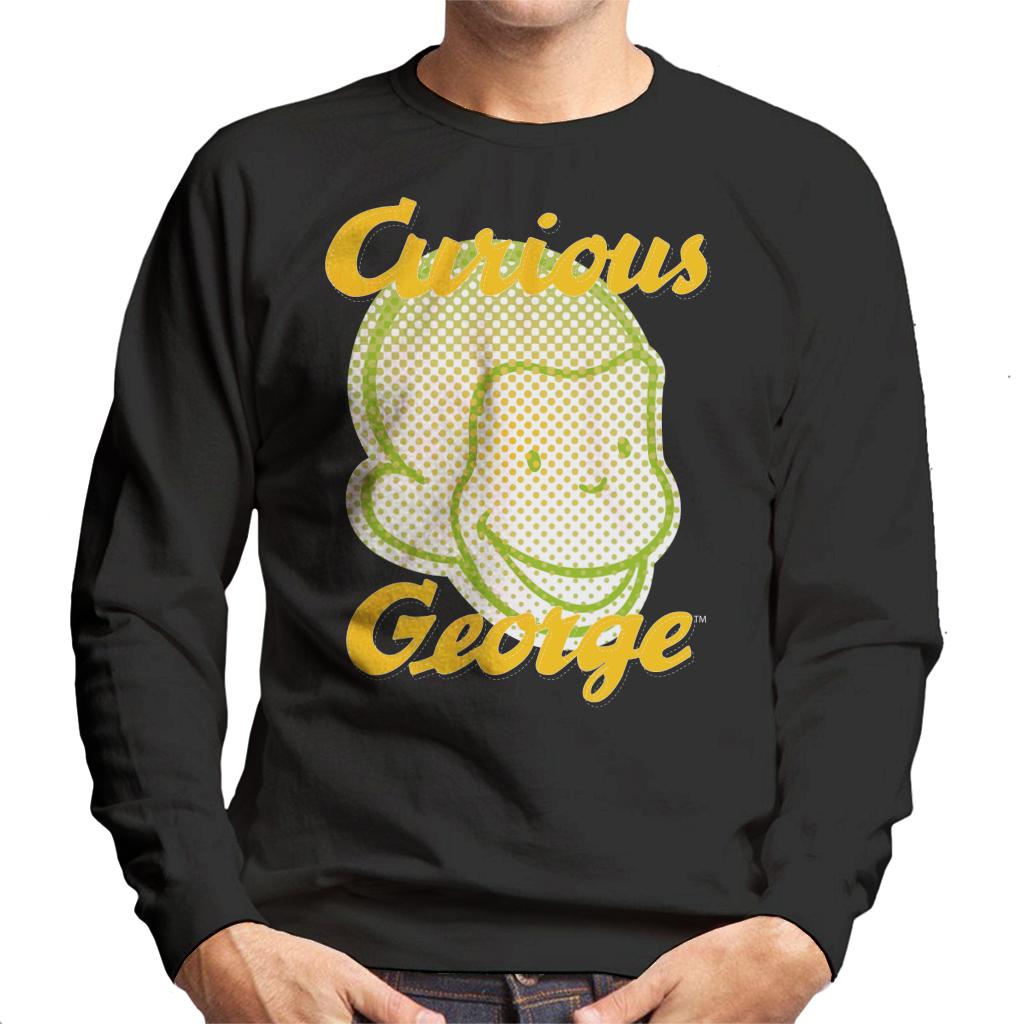 Curious George Face Logo Men's Sweatshirt-ALL + EVERY