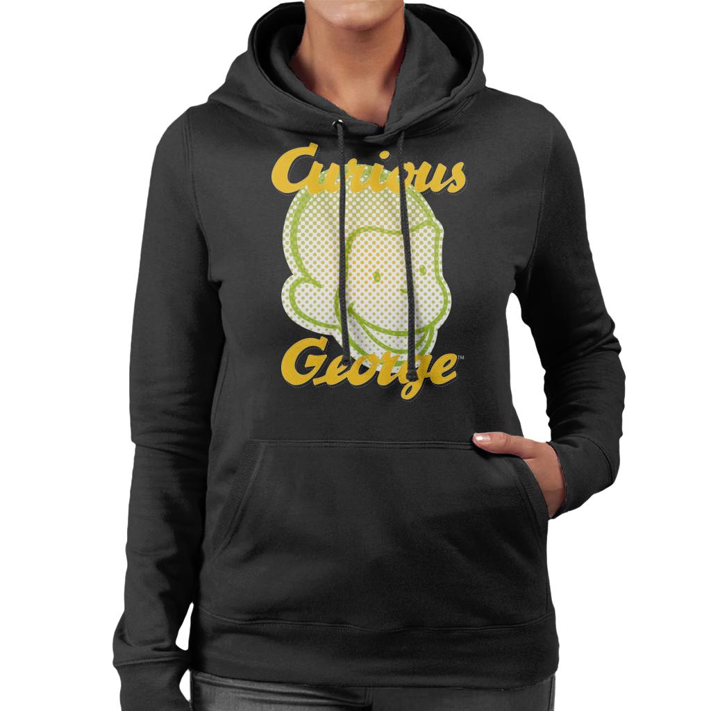 Curious George Face Logo Women's Hooded Sweatshirt-ALL + EVERY