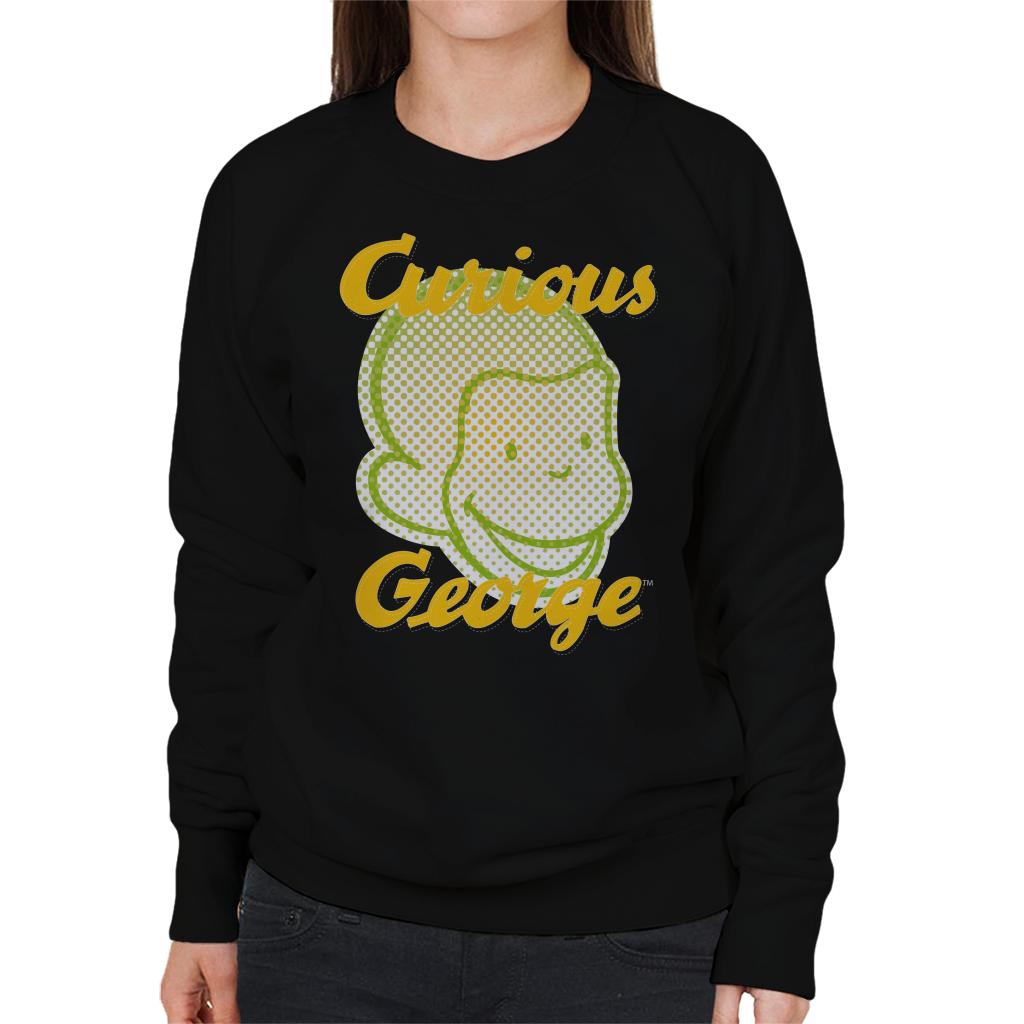 Curious George Face Logo Women's Sweatshirt-ALL + EVERY