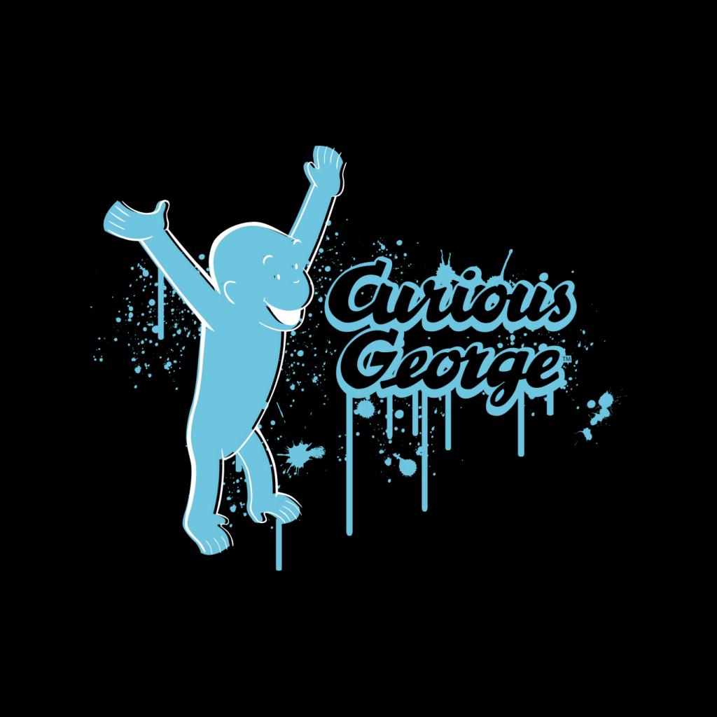 Curious George Paint Drip Logo Women's Sweatshirt-ALL + EVERY