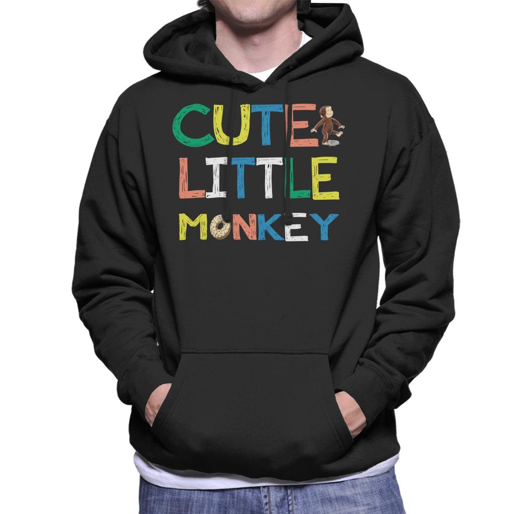 Curious George Cute Little Monkey Men's Hooded Sweatshirt-ALL + EVERY