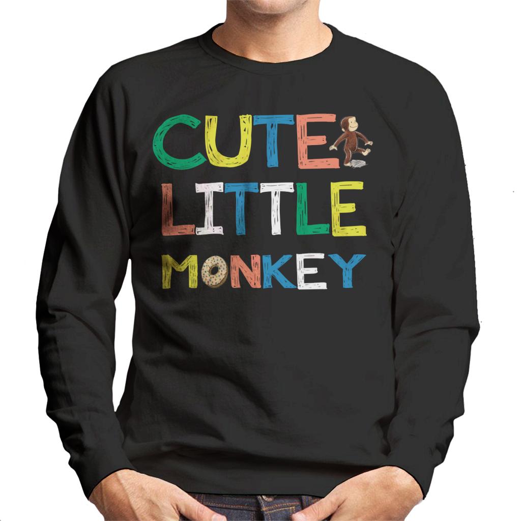 Curious George Cute Little Monkey Men's Sweatshirt-ALL + EVERY