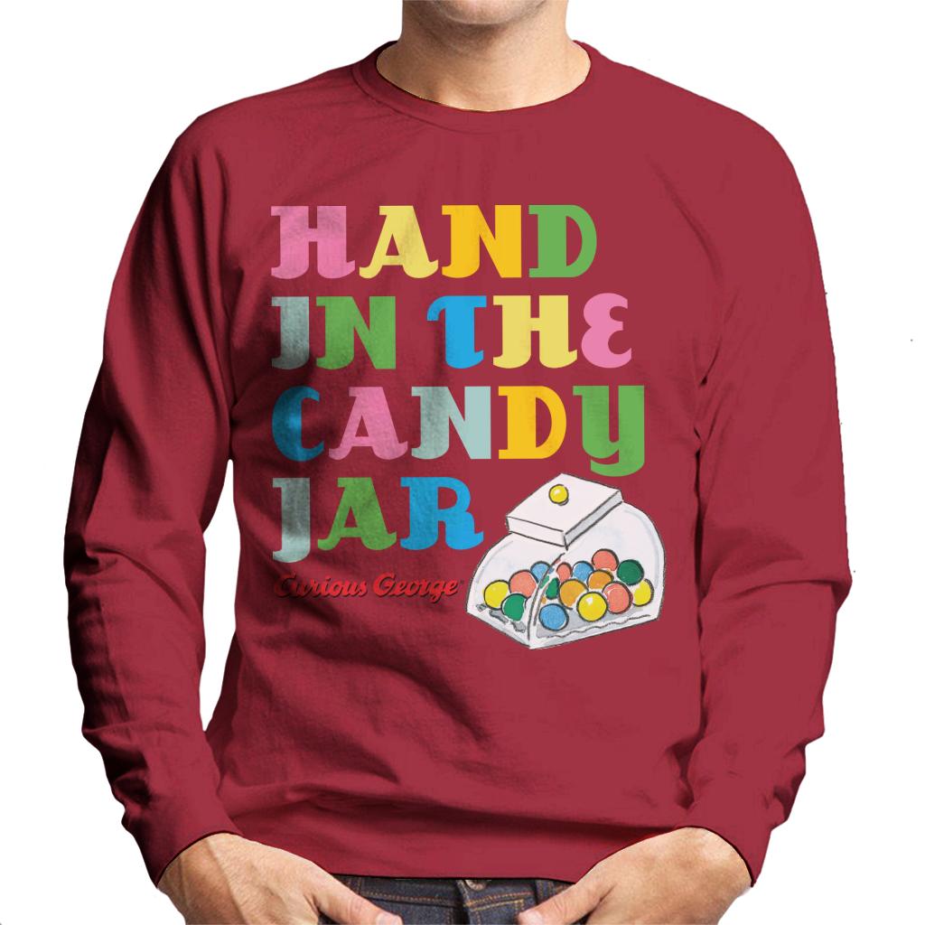 Curious George Hand In The Candy Jar Men's Sweatshirt-ALL + EVERY