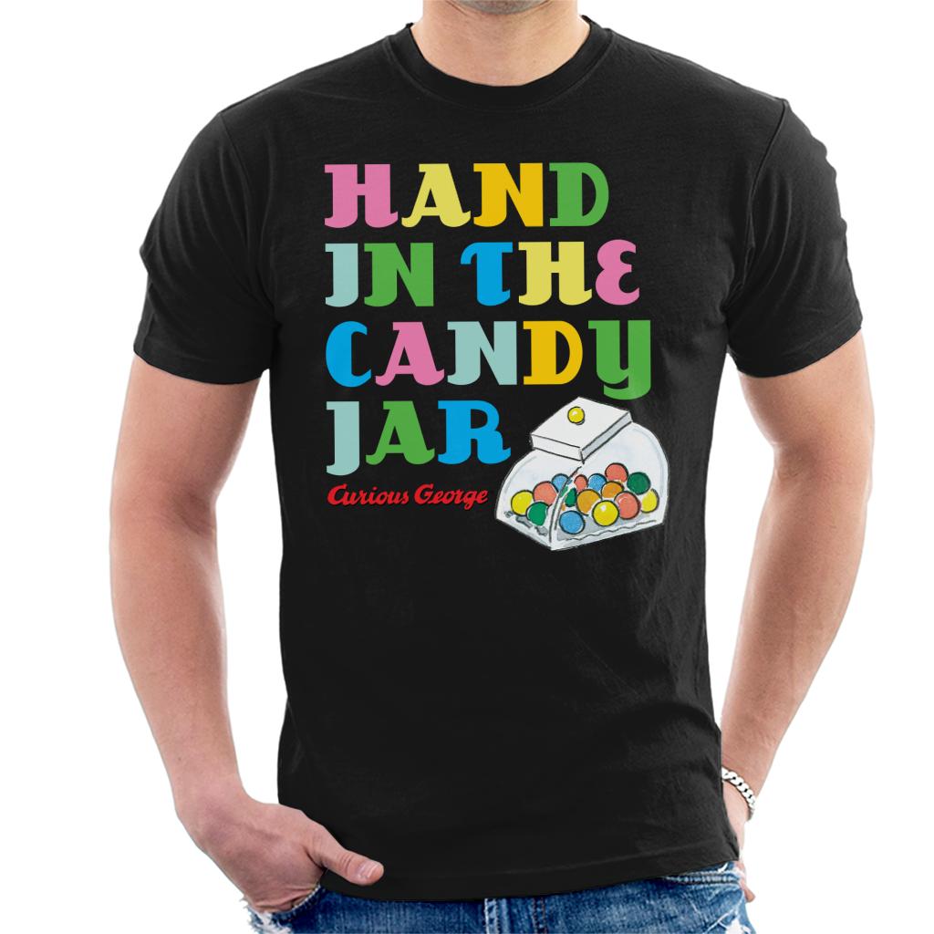 Curious George Hand In The Candy Jar Men's T-Shirt-ALL + EVERY