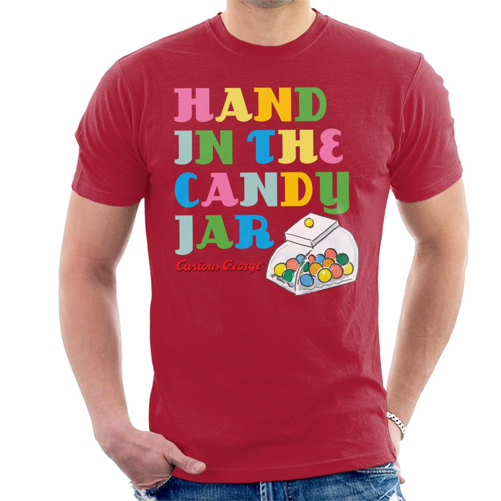 Curious George Hand In The Candy Jar Men's T-Shirt-ALL + EVERY