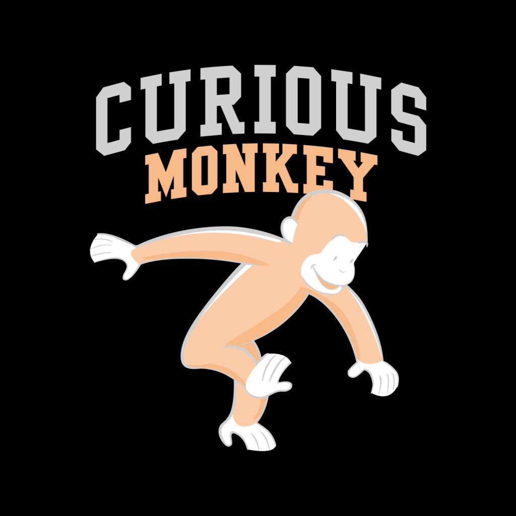 Curious George Monkey Sports Font Men's T-Shirt-ALL + EVERY