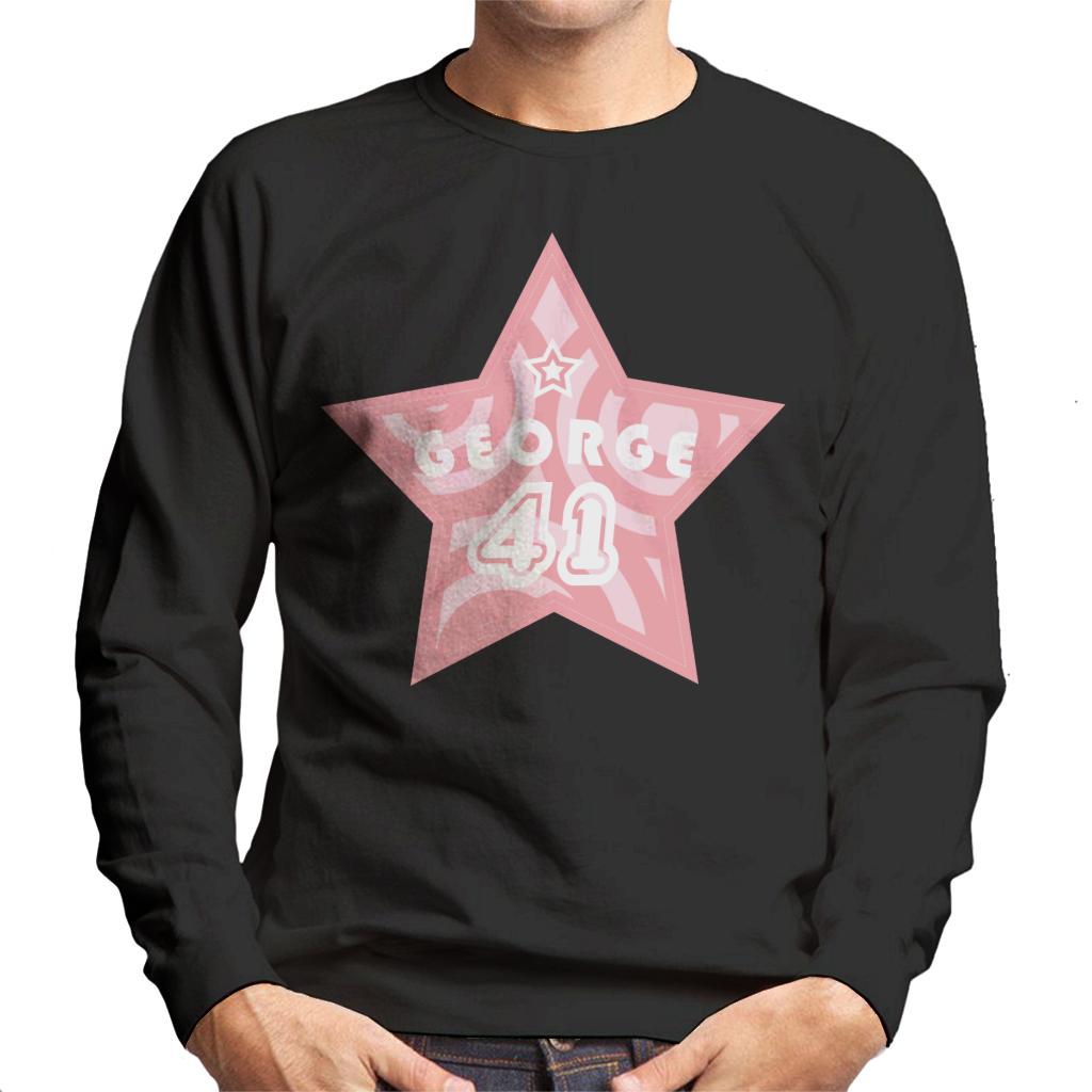 Curious George 41 Star Men's Sweatshirt-ALL + EVERY