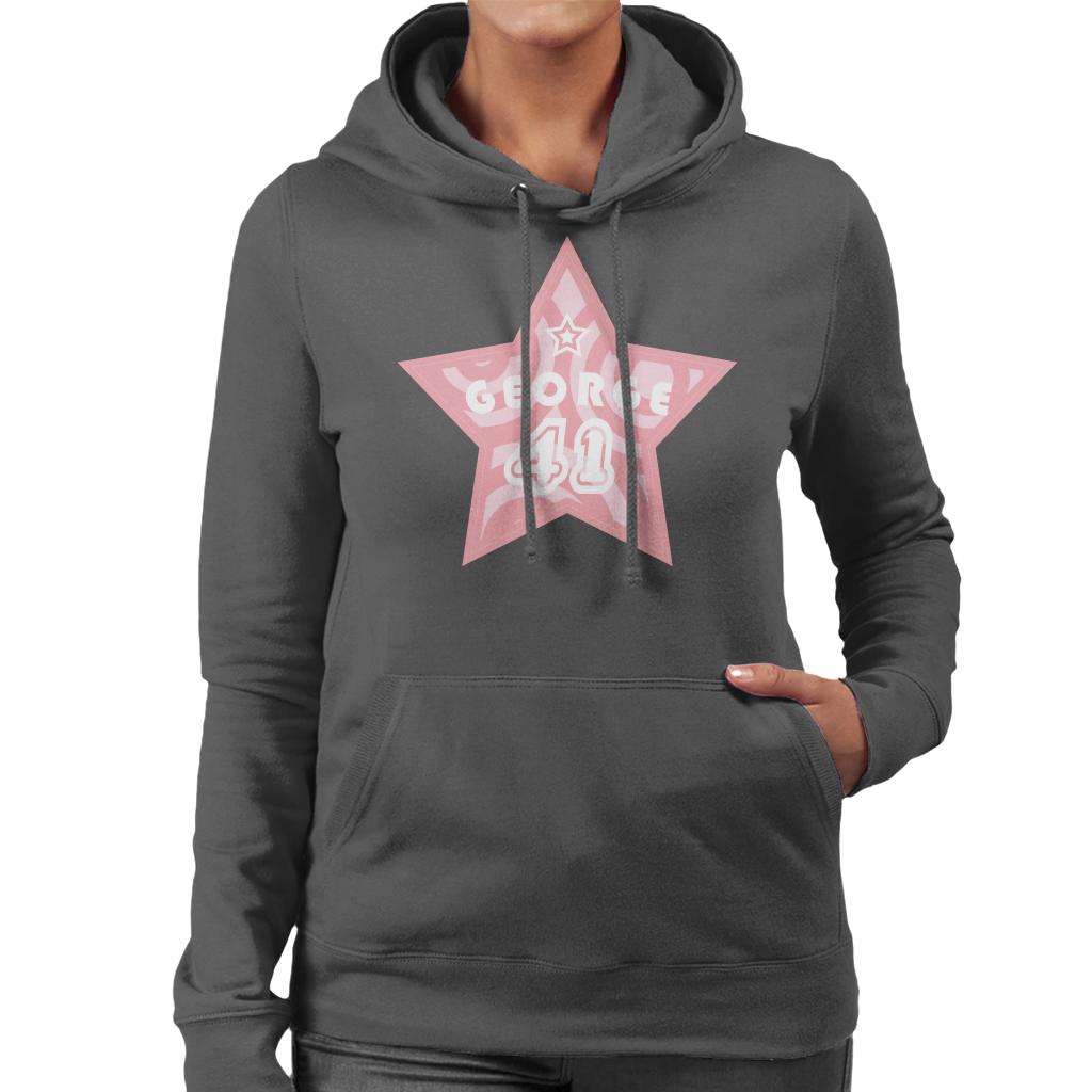 Curious George 41 Star Women's Hooded Sweatshirt-ALL + EVERY