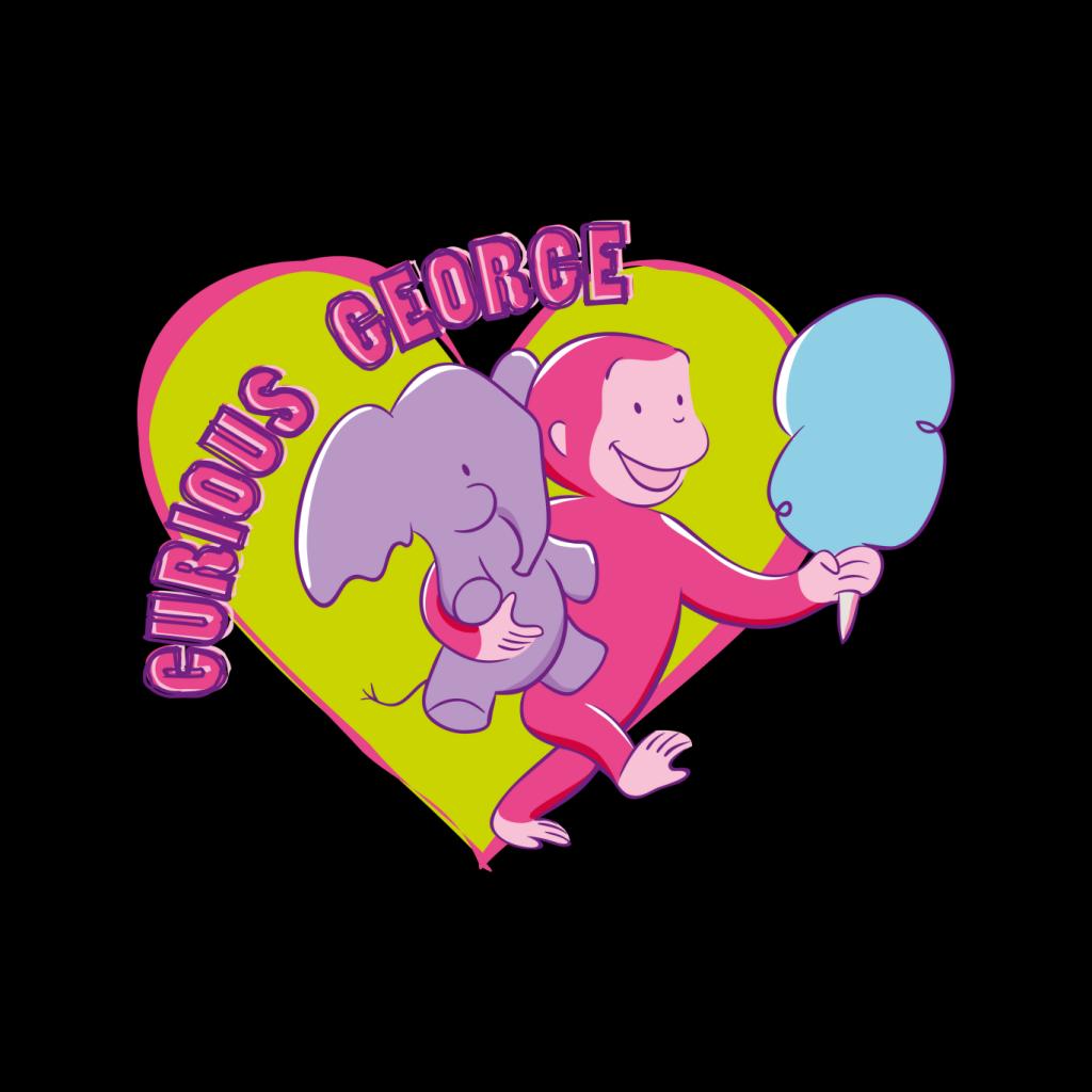 Curious George Carnival Heart Men's T-Shirt-ALL + EVERY