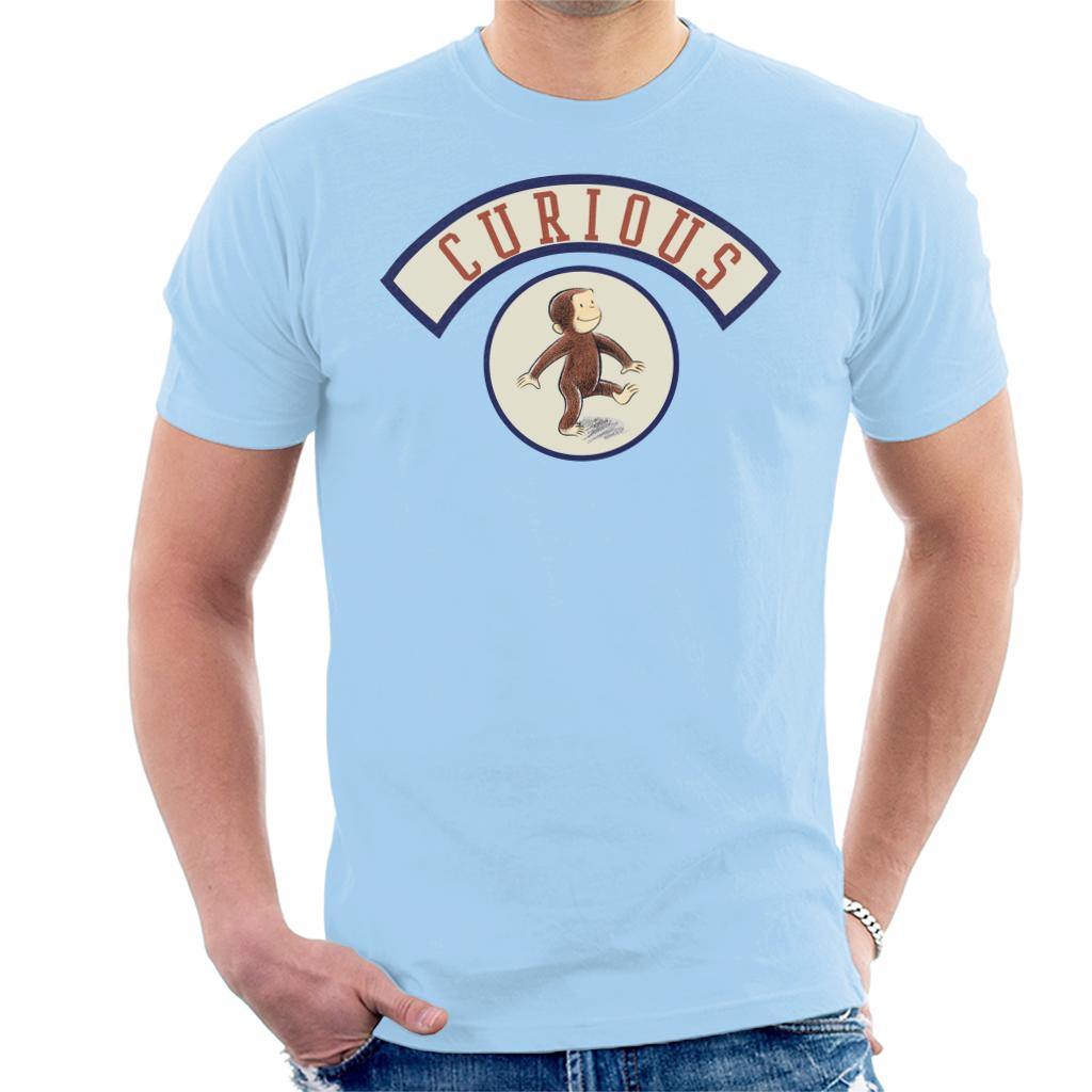 Curious George Cute Walking Men's T-Shirt-ALL + EVERY