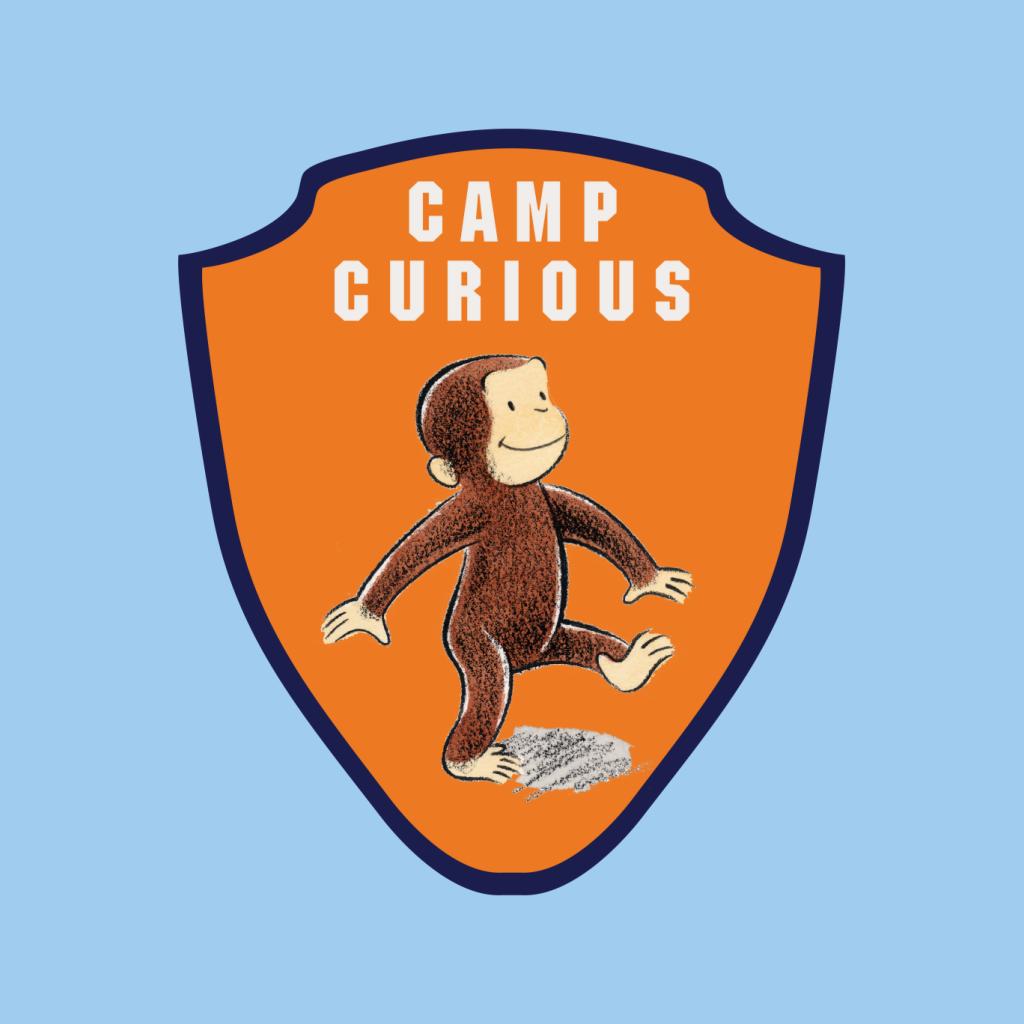 Curious George Camp Badge Women's Hooded Sweatshirt-ALL + EVERY