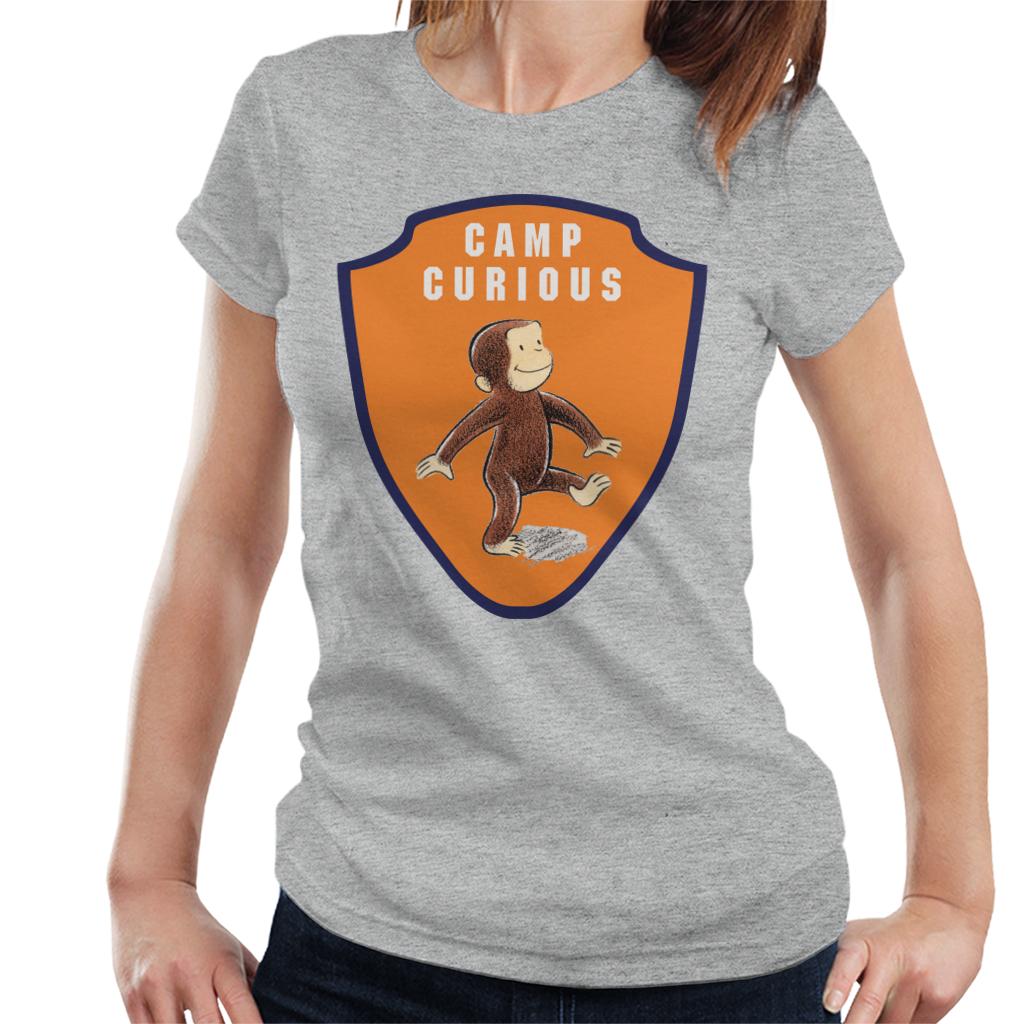 Curious George Camp Badge Women's T-Shirt-ALL + EVERY