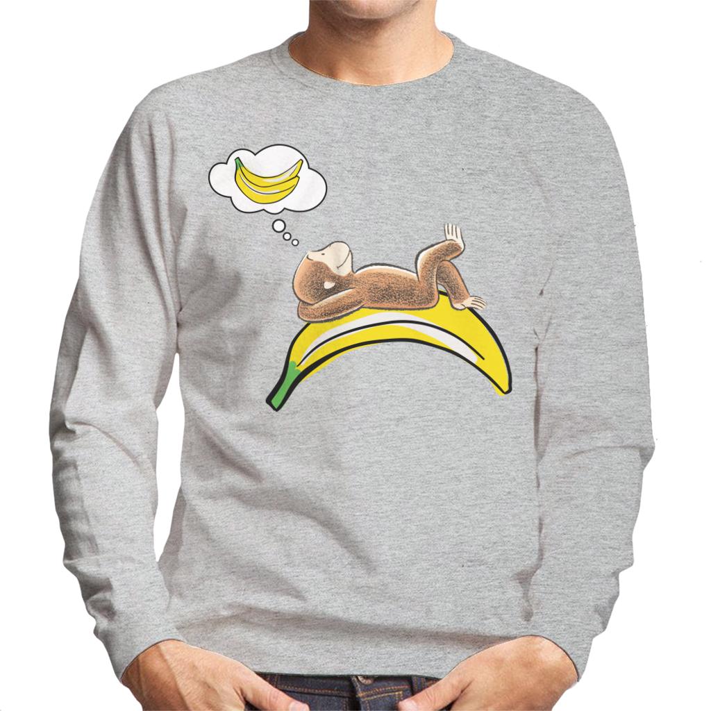 Curious George Dreaming Of Bananas Men's Sweatshirt-ALL + EVERY