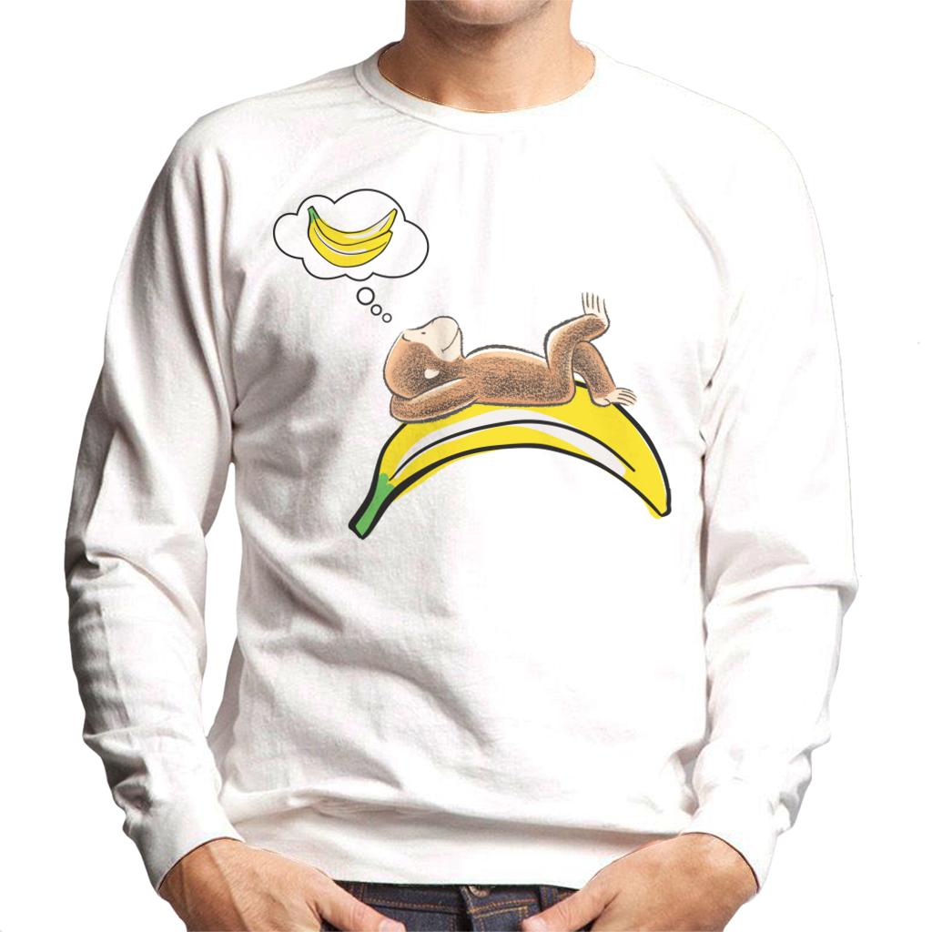 Curious George Dreaming Of Bananas Men's Sweatshirt-ALL + EVERY