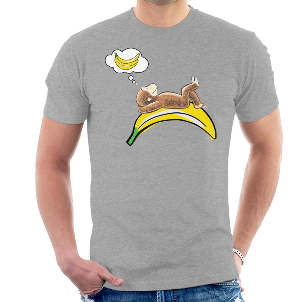 Curious George Dreaming Of Bananas Men's T-Shirt-ALL + EVERY