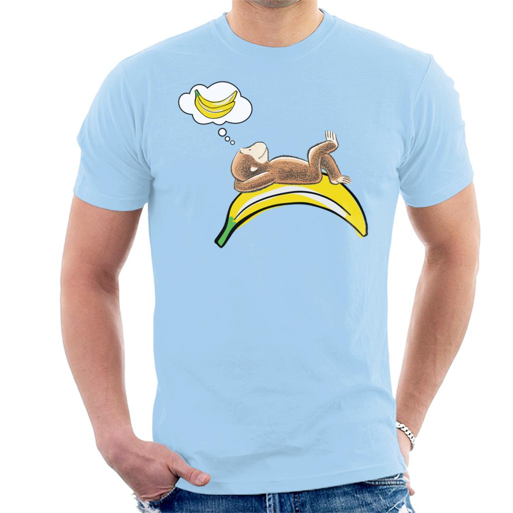 Curious George Dreaming Of Bananas Men's T-Shirt-ALL + EVERY