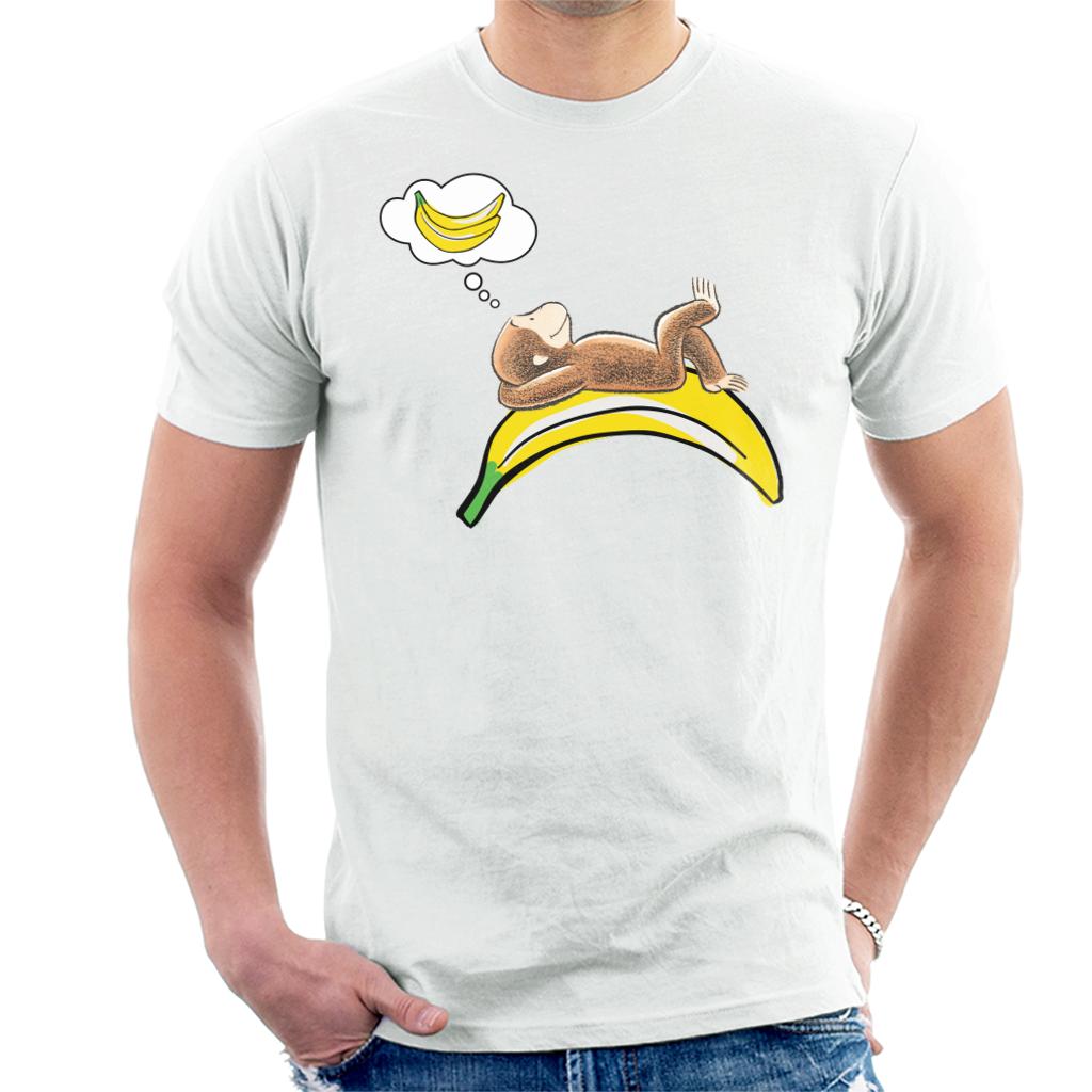 Curious George Dreaming Of Bananas Men's T-Shirt-ALL + EVERY