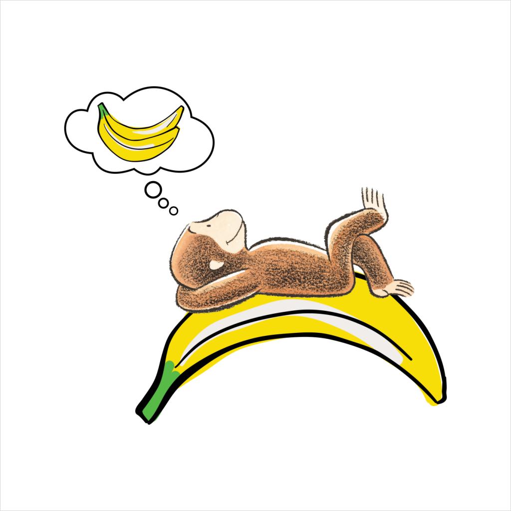 Curious George Dreaming Of Bananas Men's Sweatshirt-ALL + EVERY