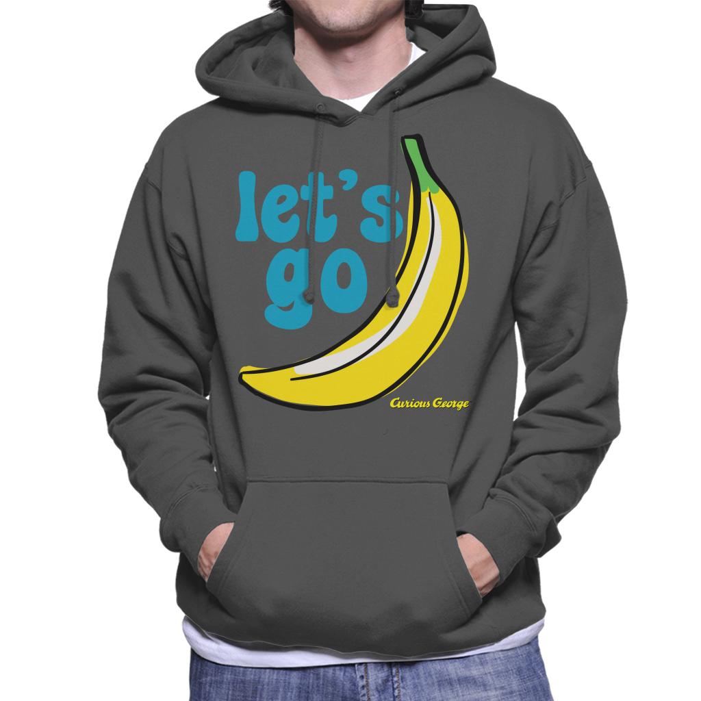 Curious George Let's Go Banana Men's Hooded Sweatshirt-ALL + EVERY