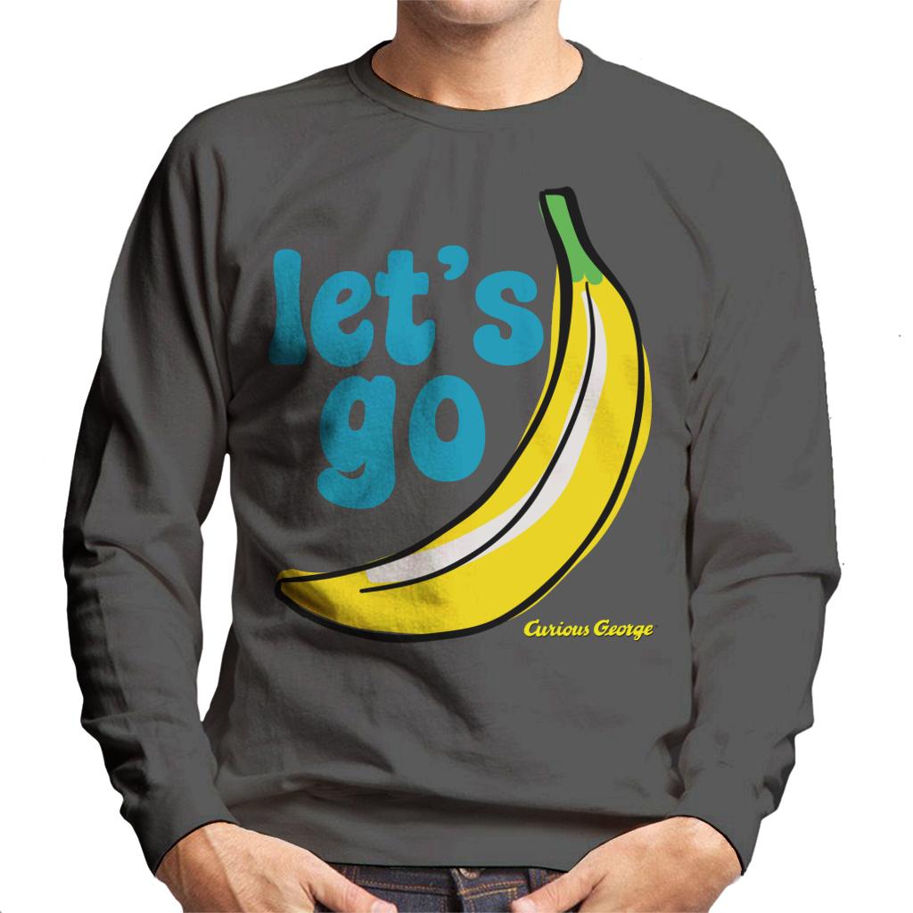 Curious George Let's Go Banana Men's Sweatshirt-ALL + EVERY