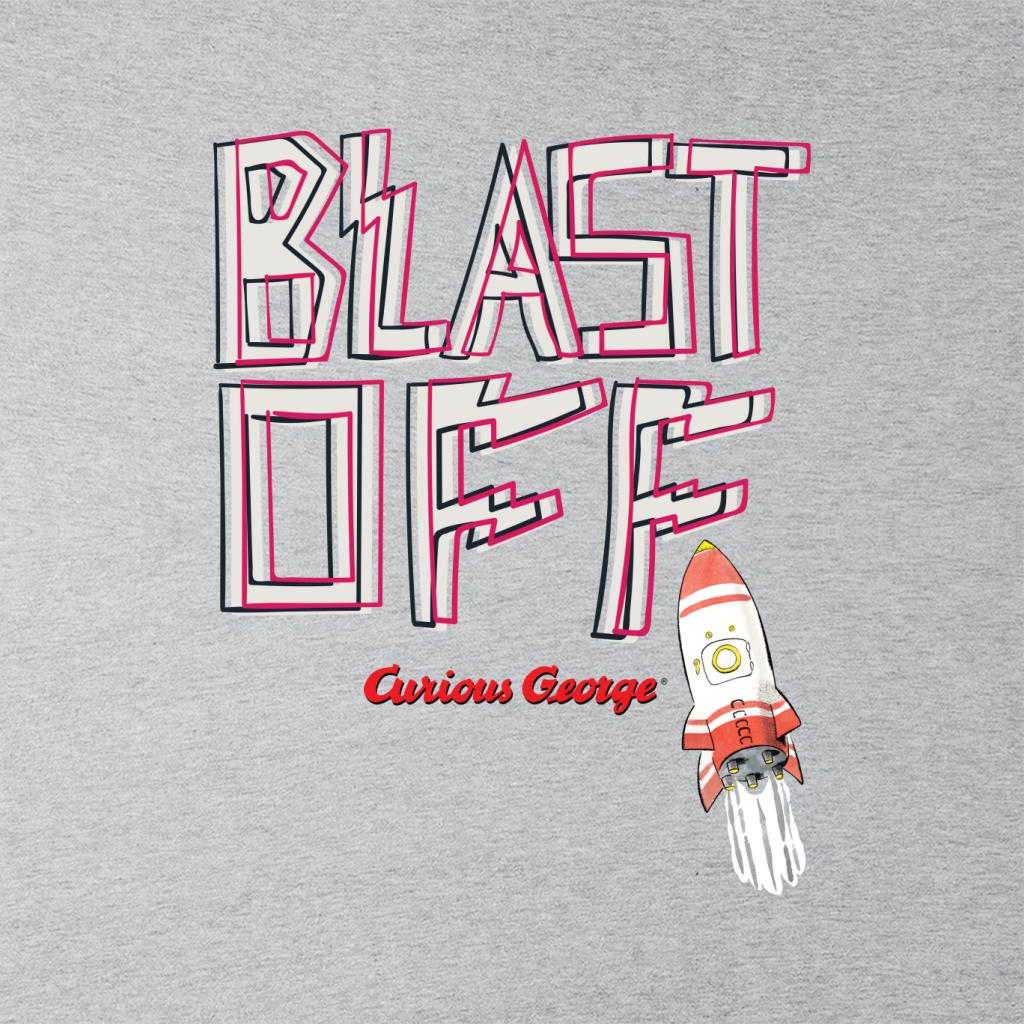 Curious George Blast Off Rocket Men's T-Shirt-ALL + EVERY