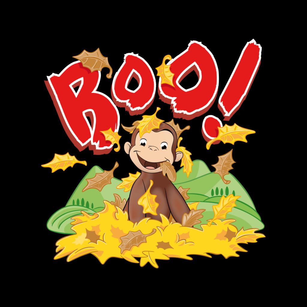 Curious George Boo In The Leaves Women's Sweatshirt-ALL + EVERY