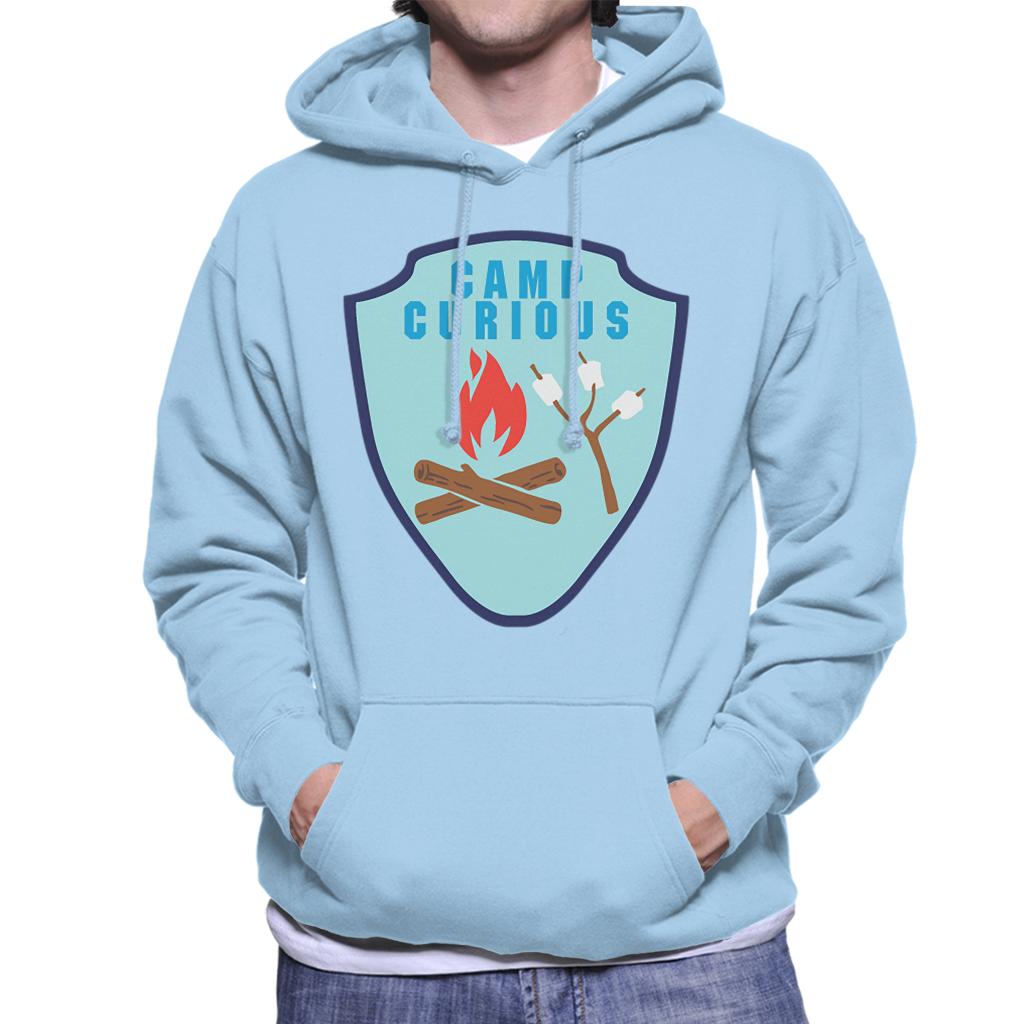 Curious George Camp Curious Men's Hooded Sweatshirt-ALL + EVERY