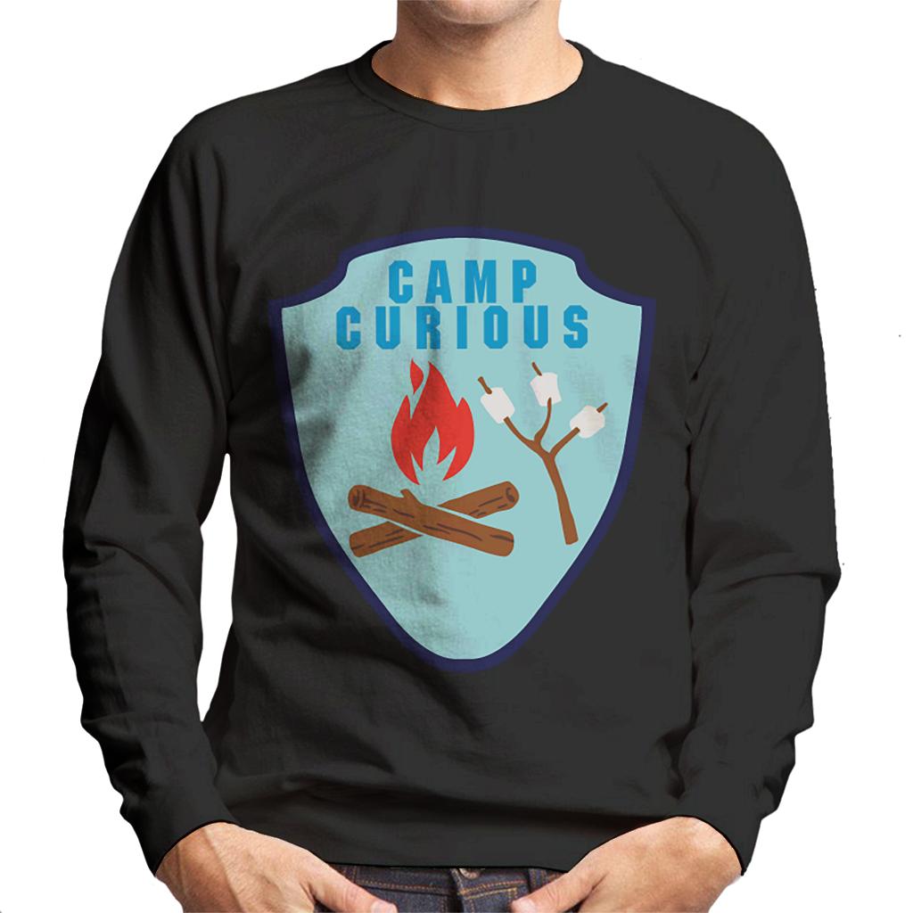 Curious George Camp Curious Men's Sweatshirt-ALL + EVERY