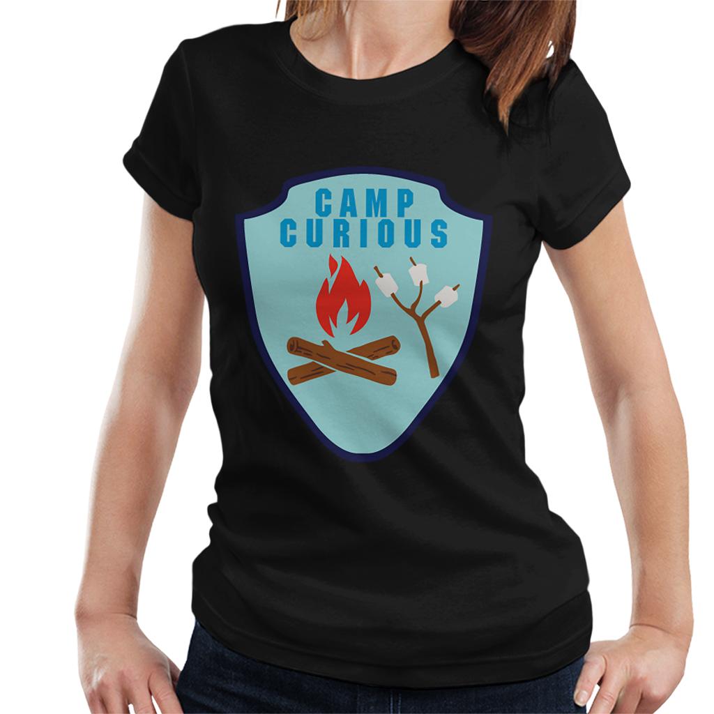 Curious George Camp Curious Women's T-Shirt-ALL + EVERY