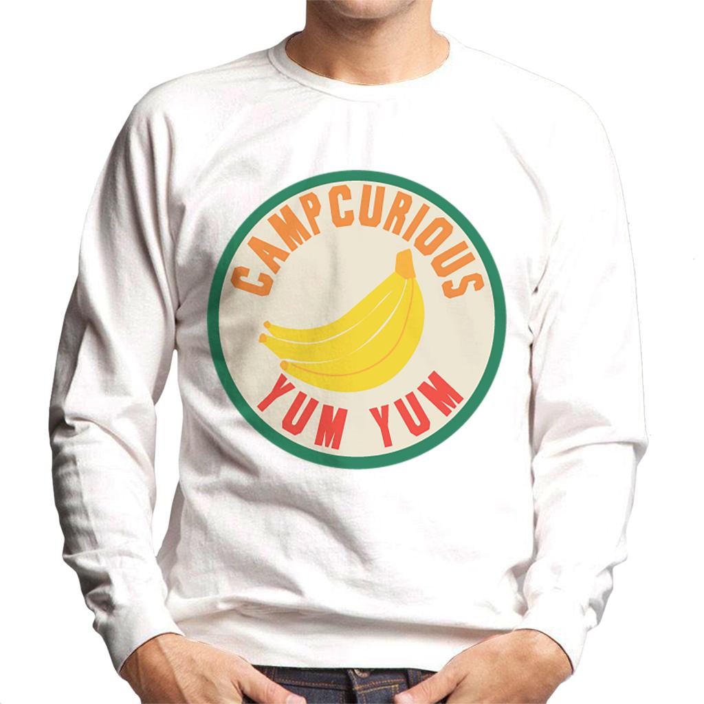 Curious George Camp Curious Yum Yum Men's Sweatshirt-ALL + EVERY