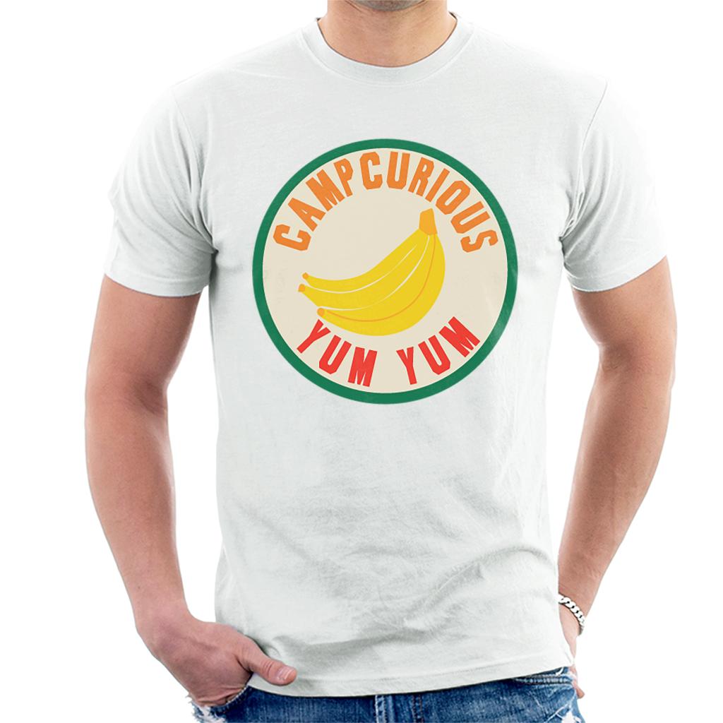 Curious George Camp Curious Yum Yum Men's T-Shirt-ALL + EVERY