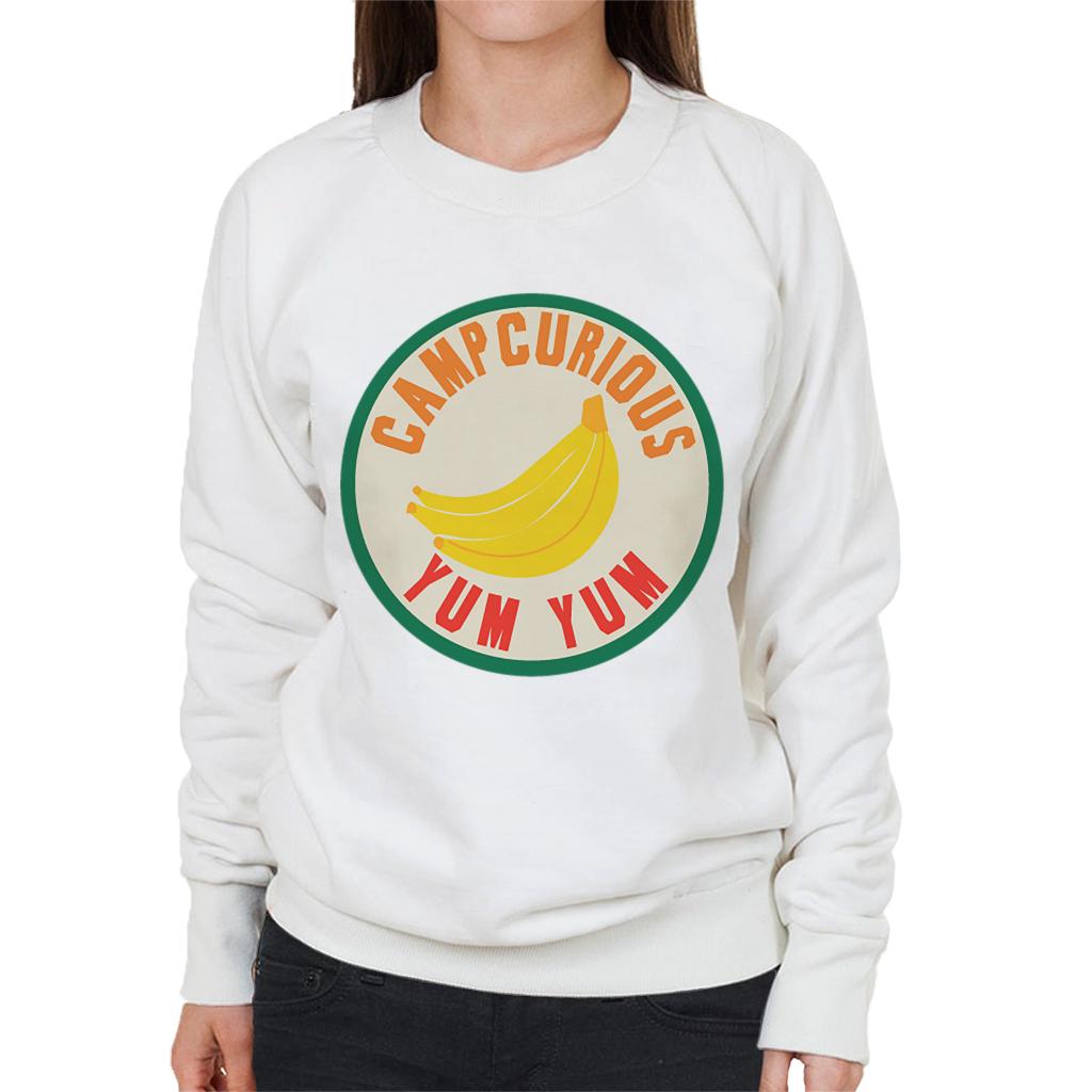 Curious George Camp Curious Yum Yum Women's Sweatshirt-ALL + EVERY