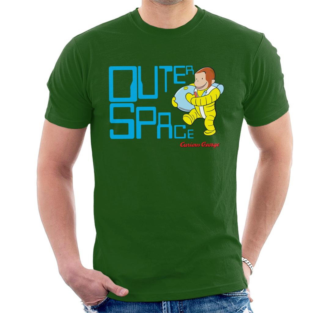 Curious George Outer Space Men's T-Shirt-ALL + EVERY