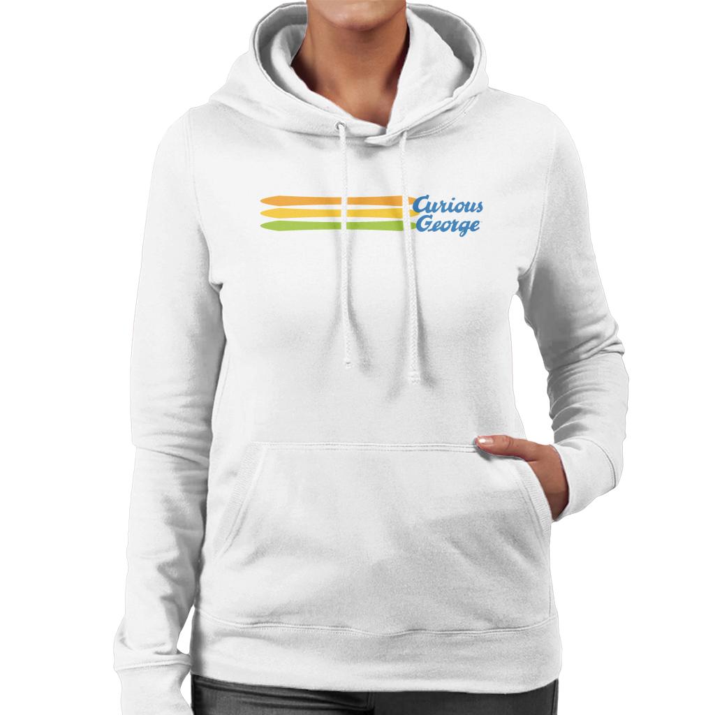 Curious George Blue Logo Women's Hooded Sweatshirt-ALL + EVERY